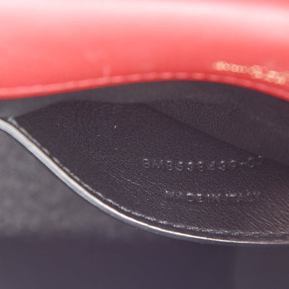 Saint Laurent Patent Matelasse Monogram Small Vicky Chain Bag Red 8 of 11