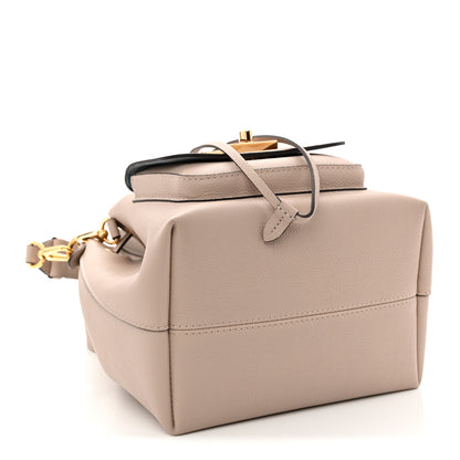 Louis Vuitton Calfskin Lockme Bucket MM Greige 4 of 9