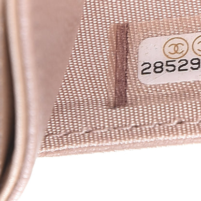 Chanel Goatskin Camellia Embossed Card Holder Light Pink 8 of 10