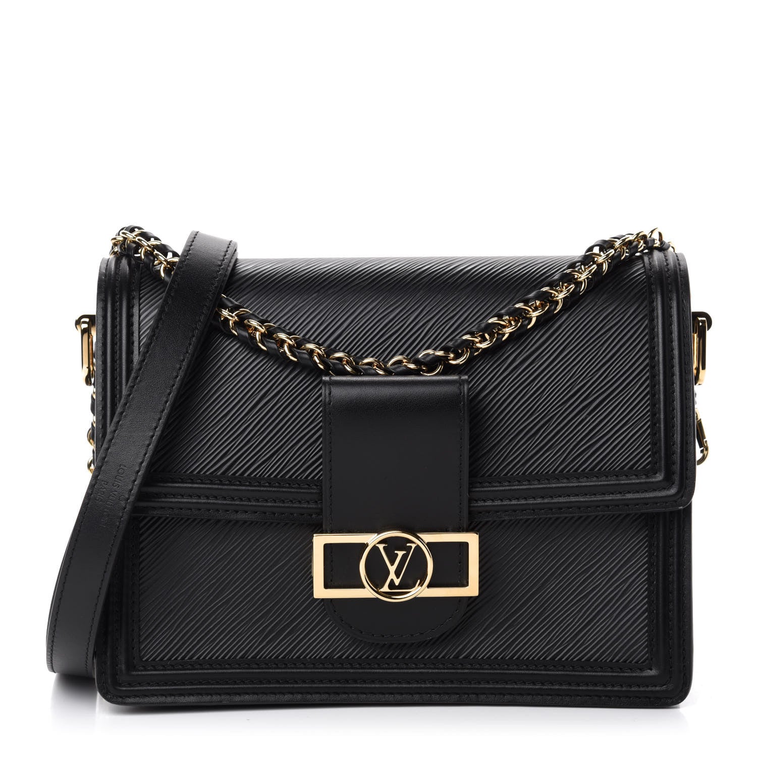 Louis Vuitton Epi Dauphine MM Black 1 of 9