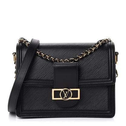 Louis Vuitton Epi Dauphine MM Black 1 of 9