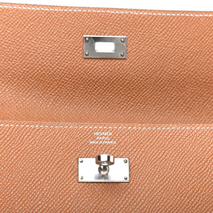 Hermes Epsom Kelly Longue Wallet Gold 6 of 8