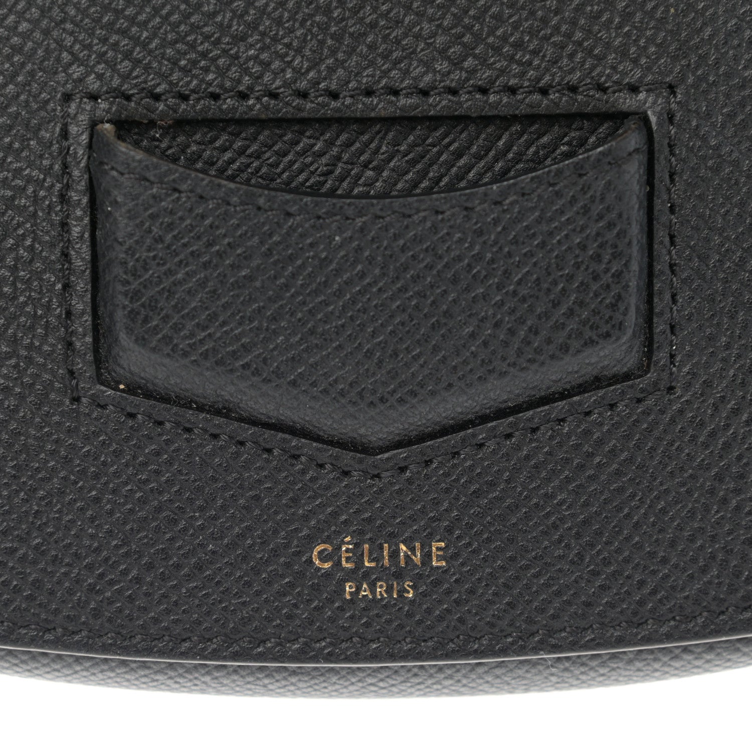 Celine Grained Calfskin Small Trotteur Black 6 of 12