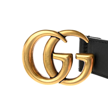 Gucci Calfskin Double G 30mm Belt 95 38 Black 6 of 9