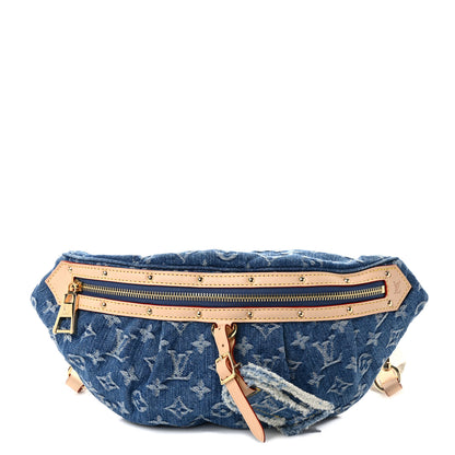 Louis Vuitton Monogram Denim High Rise Bumbag Blue 1 of 9