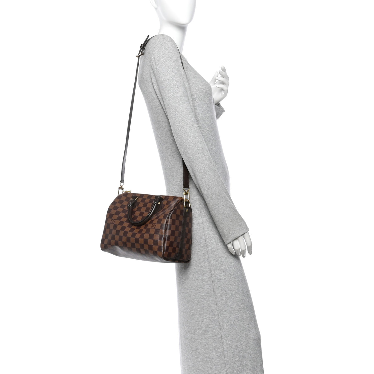 Damier Ebene Speedy Bandouliere 25