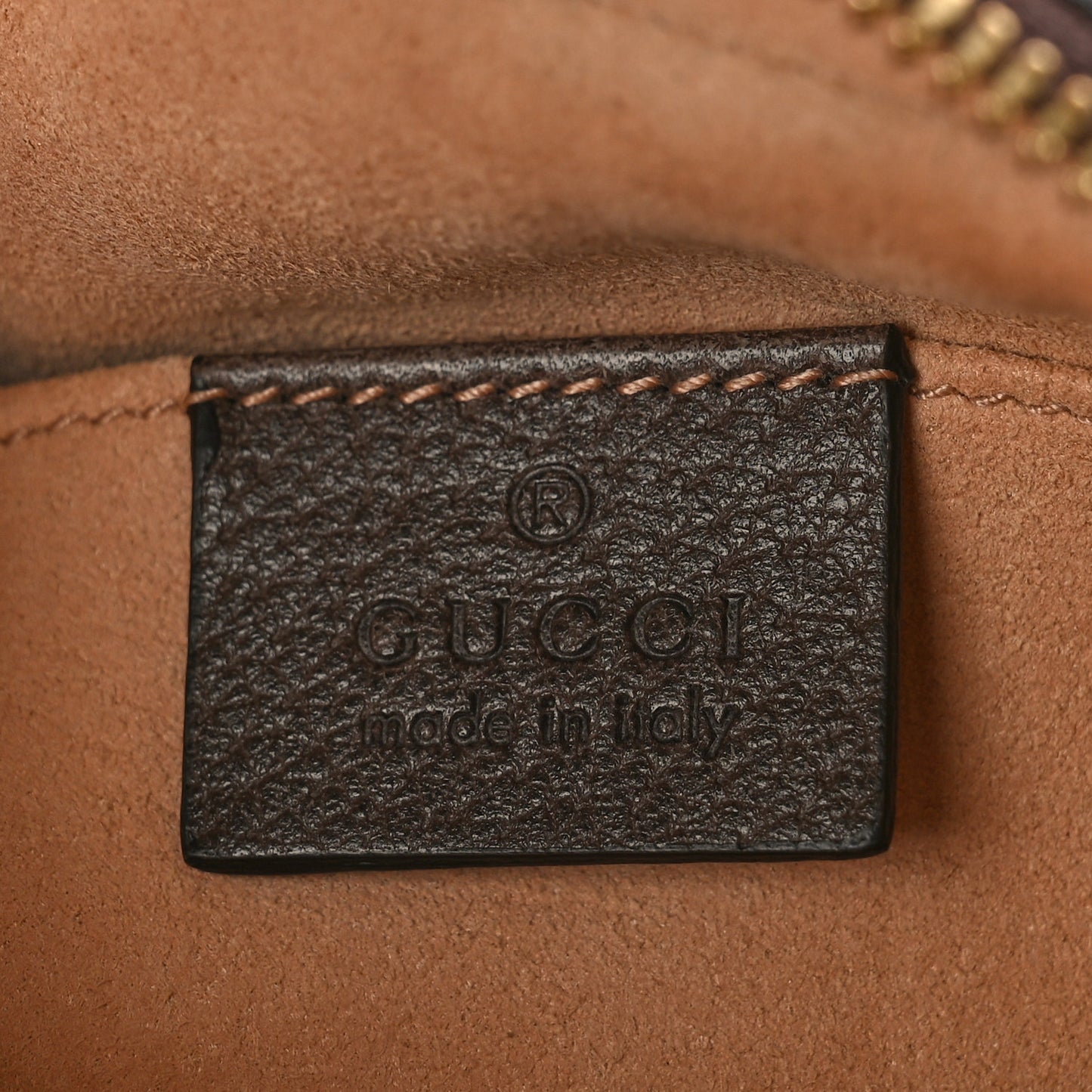 GG Supreme Monogram Web Small Ophidia Belt Bag 95 38 Dark Brown