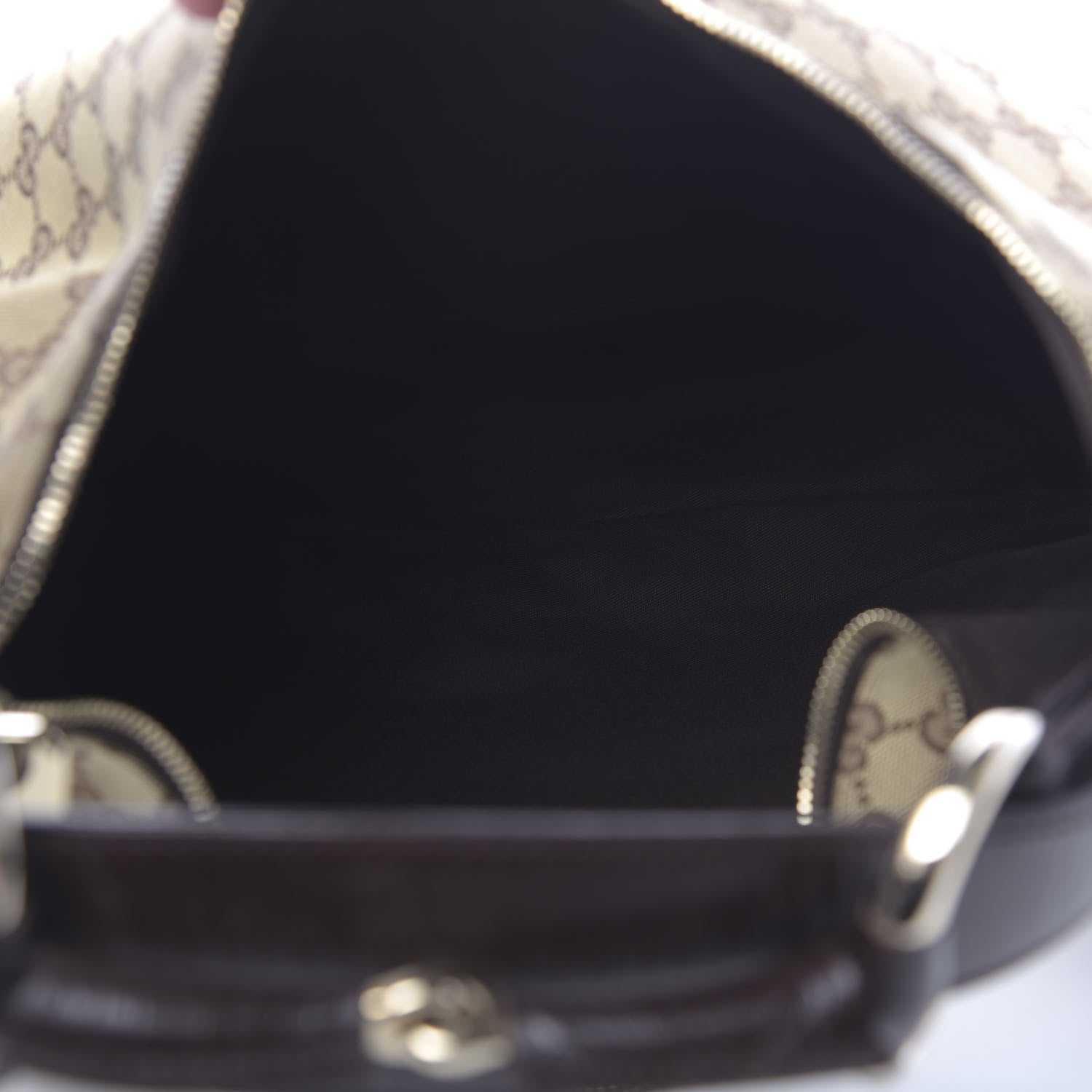 Gucci Monogram Medium Horsebit Chain Hobo Dark Brown 5 of 11