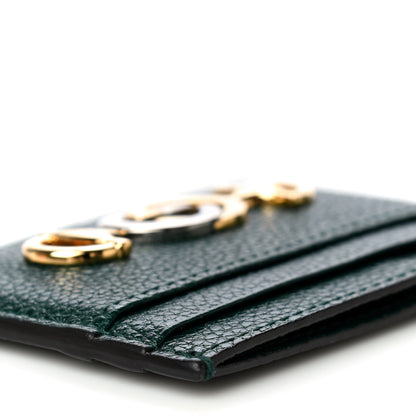 Gucci Grainy Calfskin Zumi Card Holder Vintage Green 10 of 12