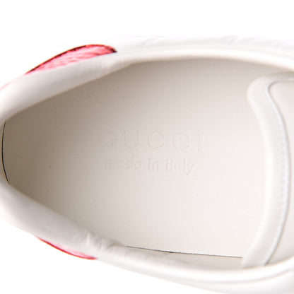 Gucci Calfskin Ayers Web UFO Dragon Embroidered Mens Ace Sneakers 7.5 White 9 of 11