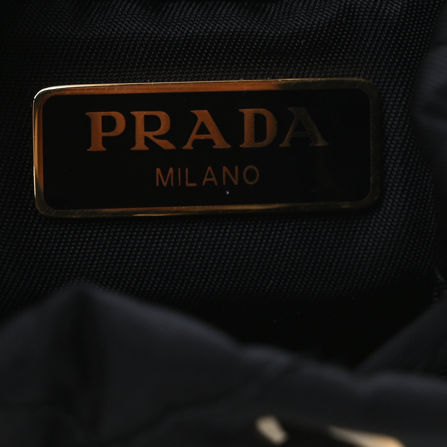 Prada Re-Nylon Quilted Metal Triangle Logo Mini Drawcord Pouch Shoulder Bag Black 6 of 12