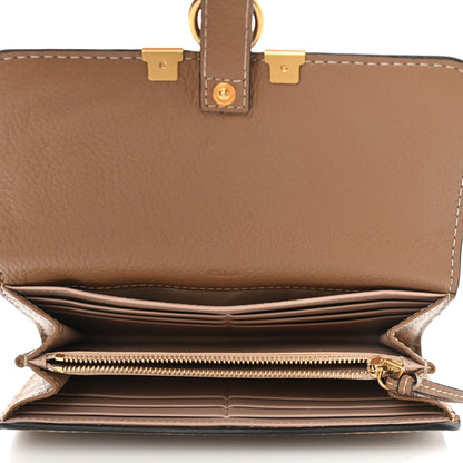 Chloe Calfskin Marcie Continental Flap Wallet Nut 5 of 8