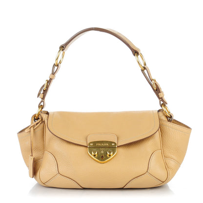 Prada Vitello Daino Shoulder Bag Sabbia 1 of 12