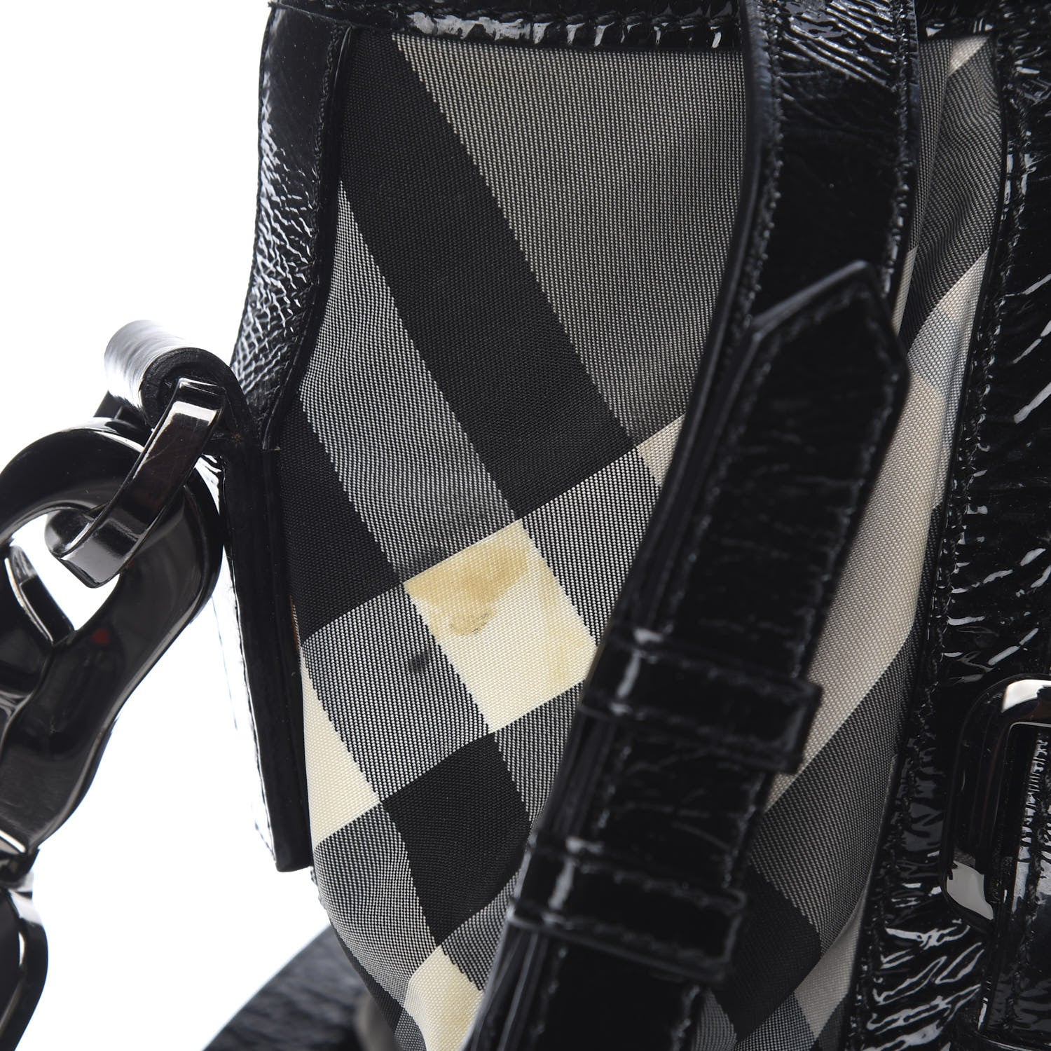 Burberry Nylon Beat Check Lowry Black 12 of 12