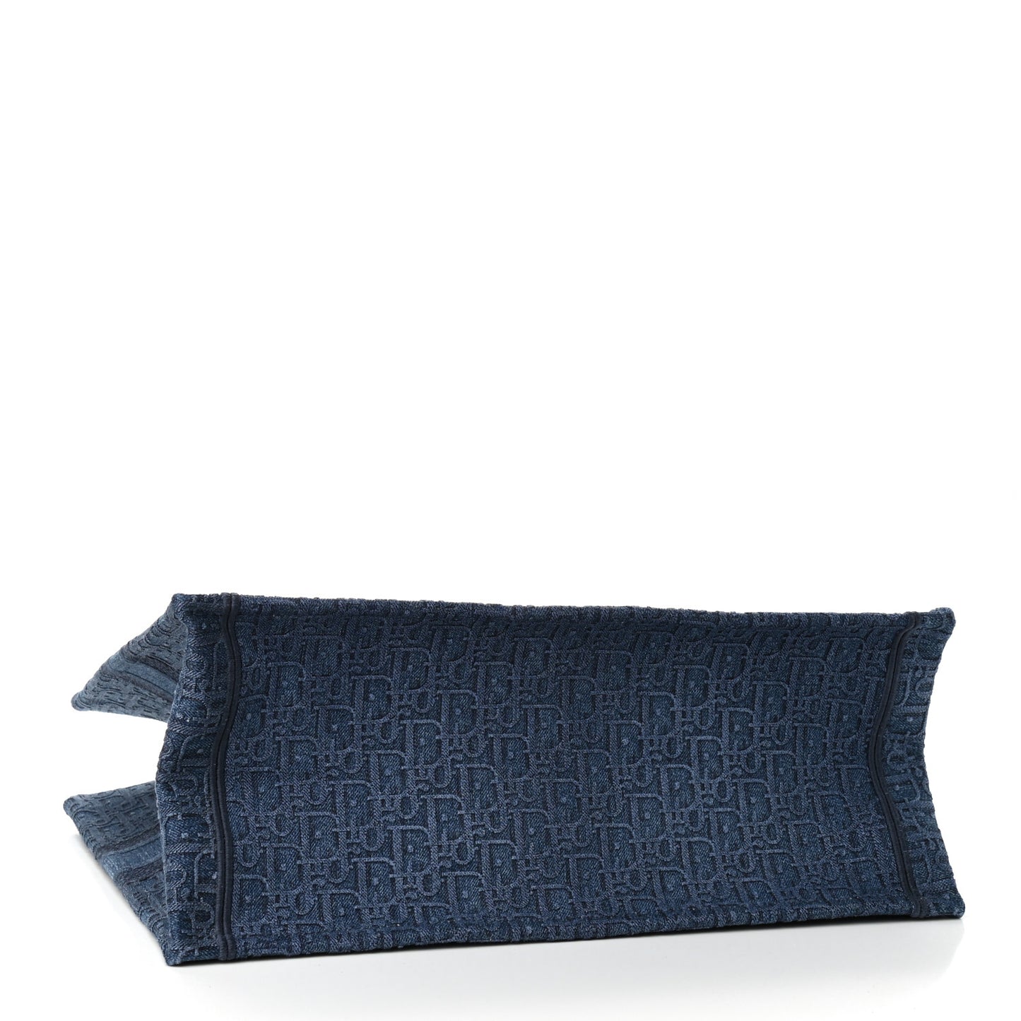 Oblique Denim Book Tote Denim Blue