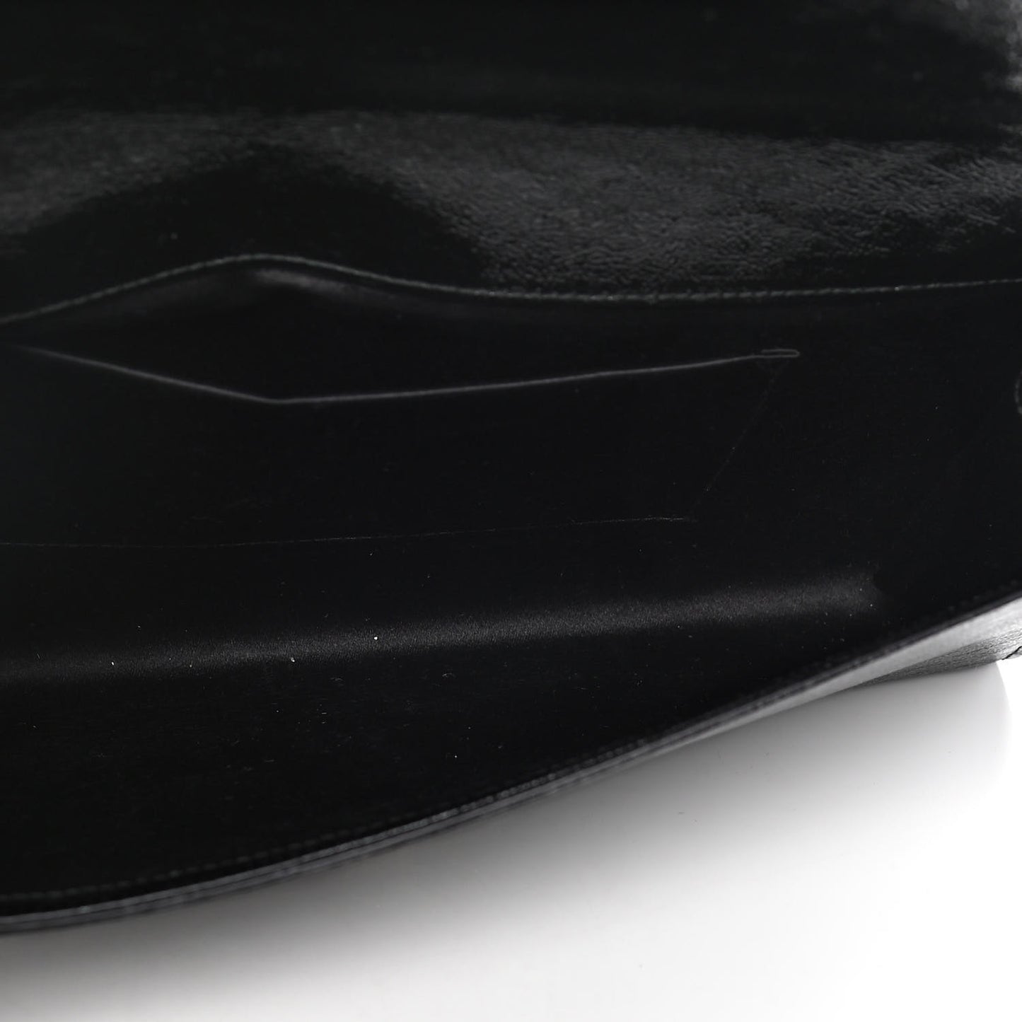 Textured Patent Monogram Large Belle De Jour Clutch Black