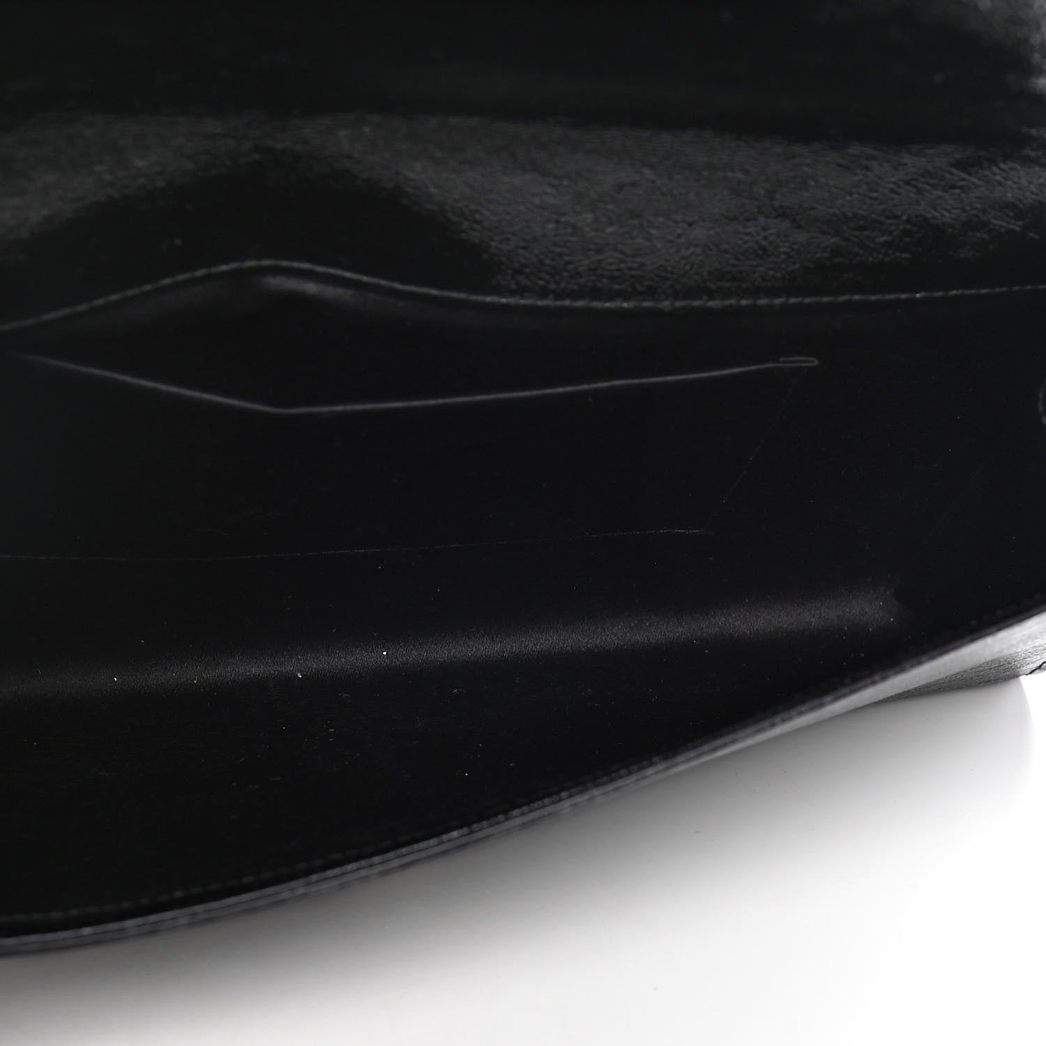 Saint Laurent Textured Patent Monogram Large Belle De Jour Clutch Black 7 of 9