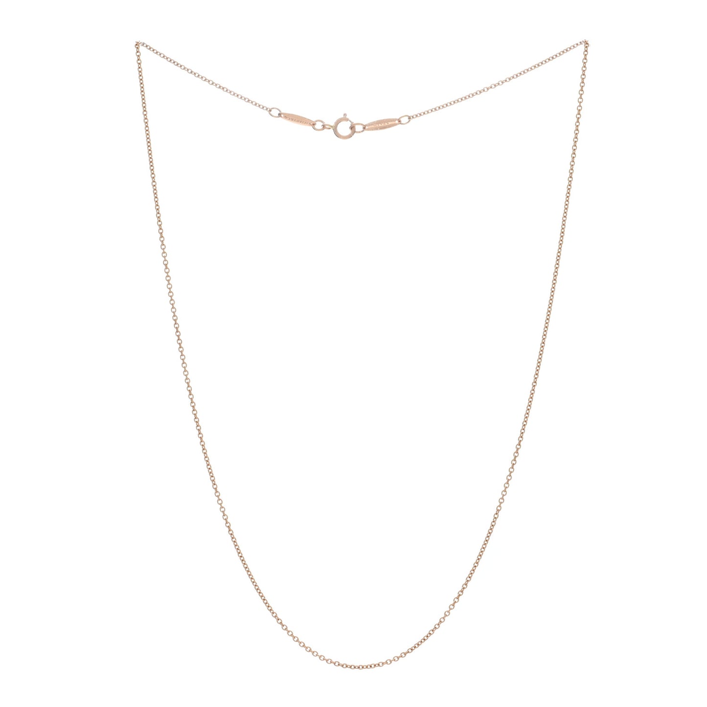 18K Rose Gold Chain Necklace 16"