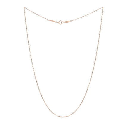 Tiffany 18K Rose Gold Chain Necklace 16" 2 of 5