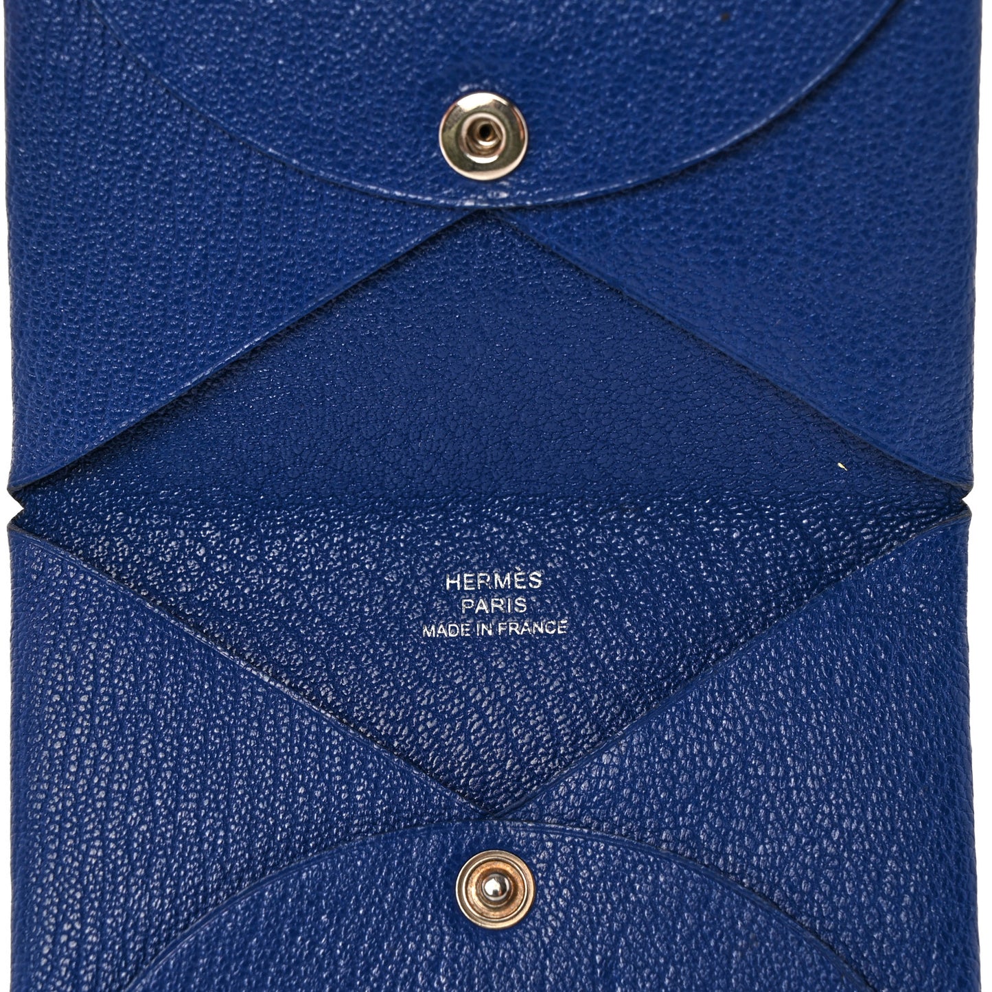 Chevre Mysore Calvi Card Case Bleu Electrique