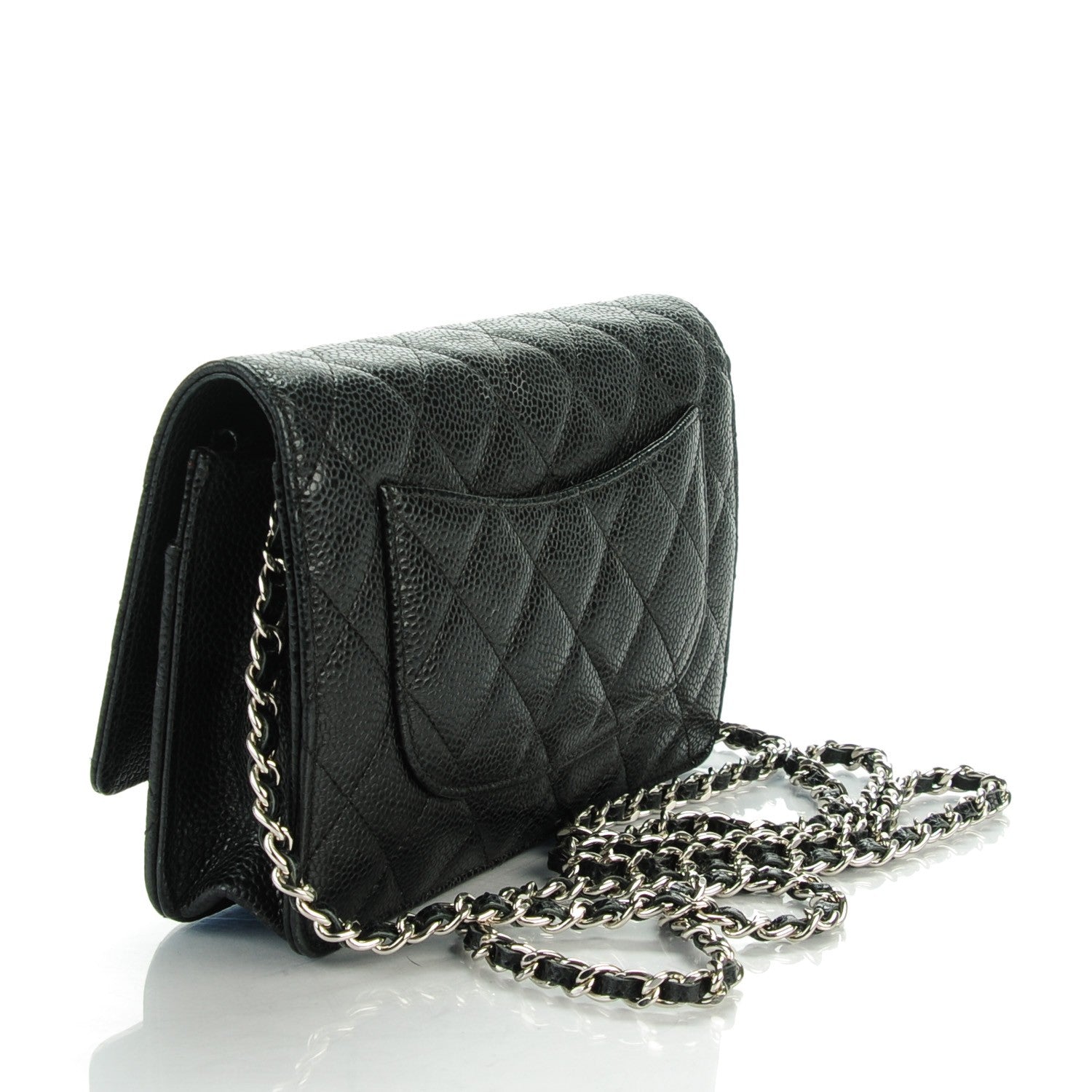 Chanel Caviar Quilted Wallet On Chain WOC Black 3 of 7