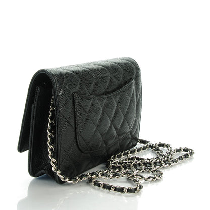 Chanel Caviar Quilted Wallet On Chain WOC Black 3 of 7