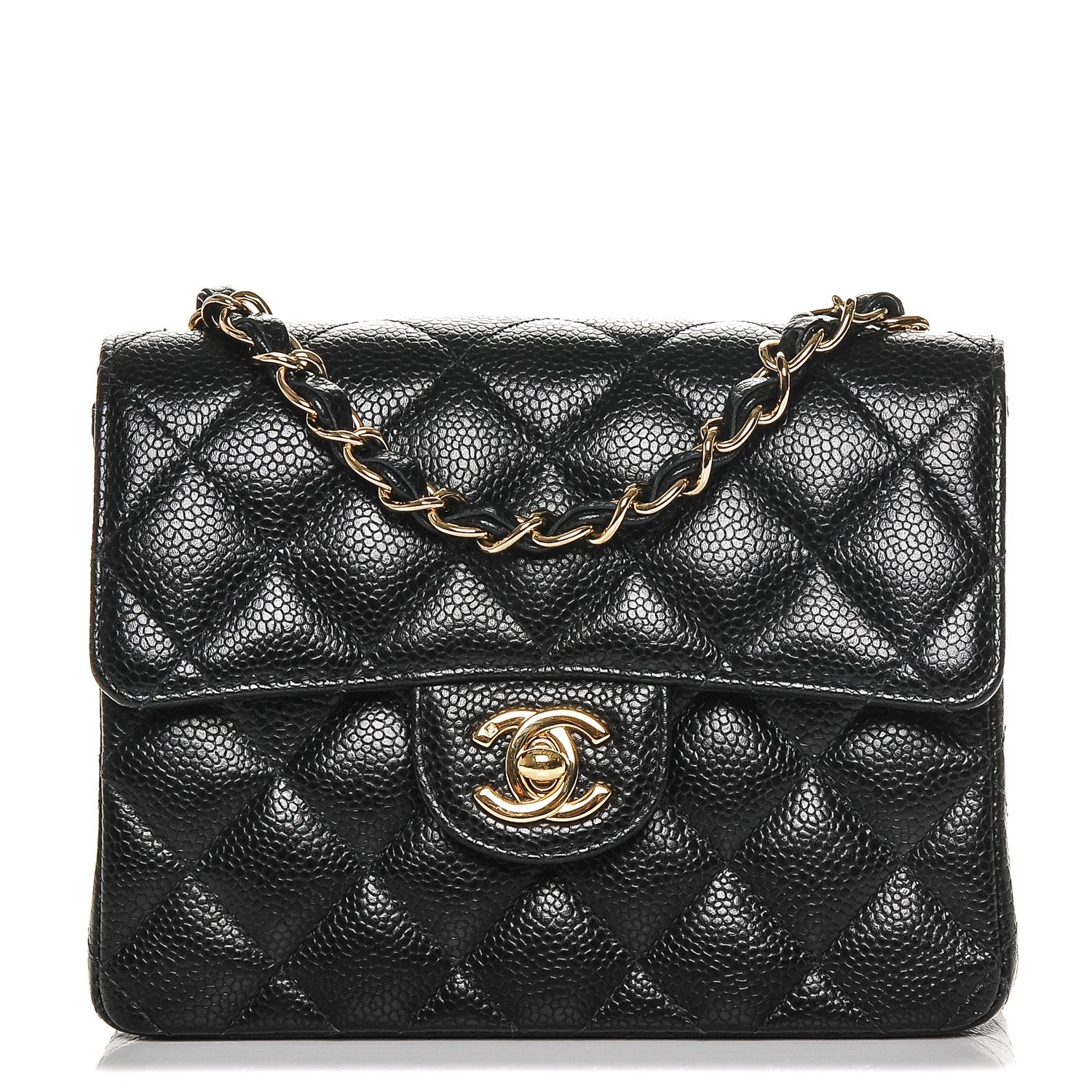 Chanel Caviar Quilted Mini Square Flap Black 1 of 7