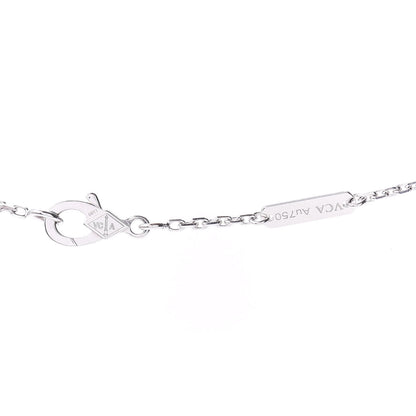 Van Cleef & Arpels 18K White Gold Mother of Pearl Vintage Alhambra Pendant Necklace 4 of 5
