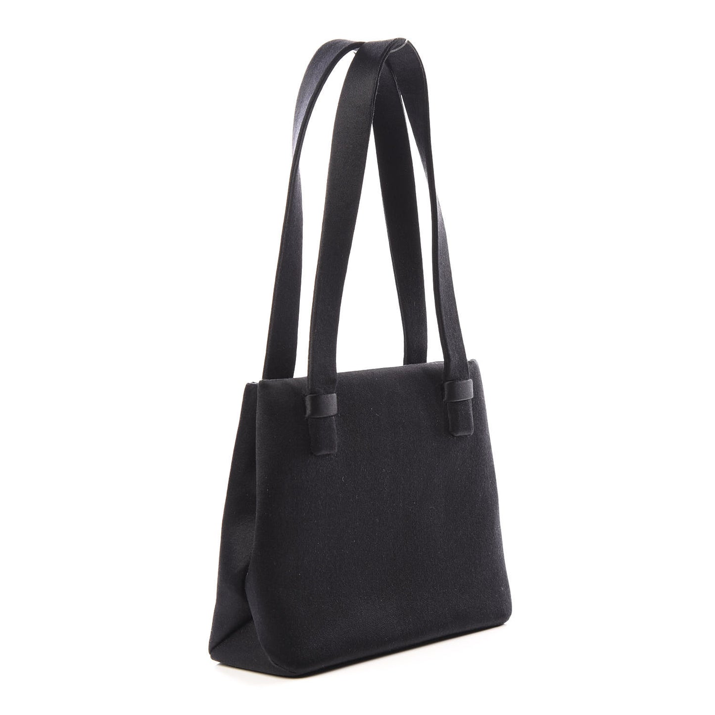 Satin CC Evening Bag Black