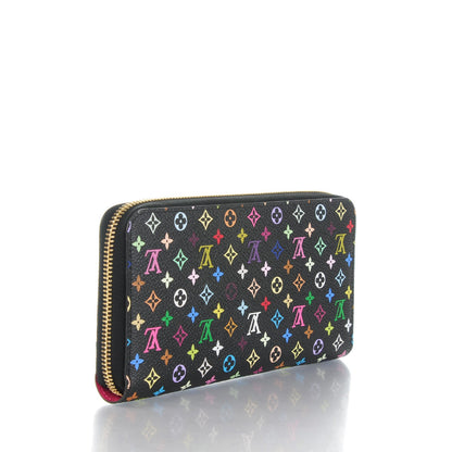 Louis Vuitton Monogram Multicolor Zippy Wallet Black Grenade 3 of 7