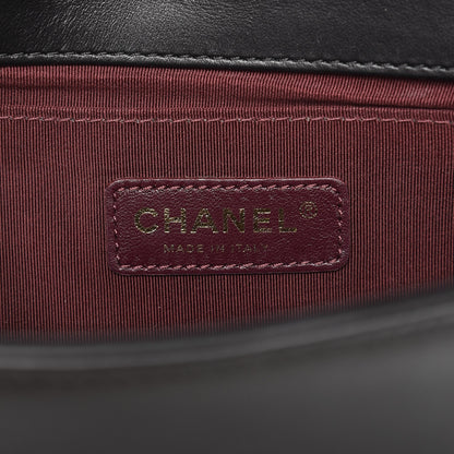 Chanel Caviar Suede Calfskin Chevron Medium Boy Flap Black 6 of 10
