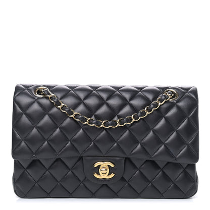 Chanel Lambskin Quilted Medium Double Flap Black 1 of 10