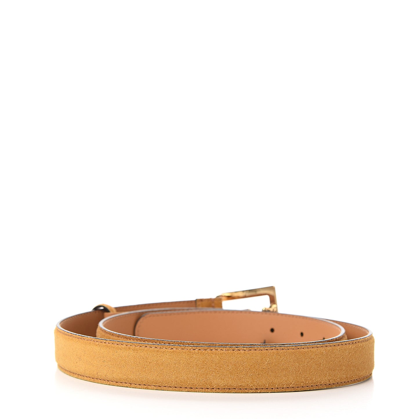 Suede Icaro G Cube 25mm Belt 100 40 Light Cognac