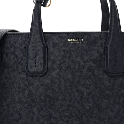 Burberry Derby Calfskin Vintage Check Medium Banner Tote Regency Blue 9 of 11