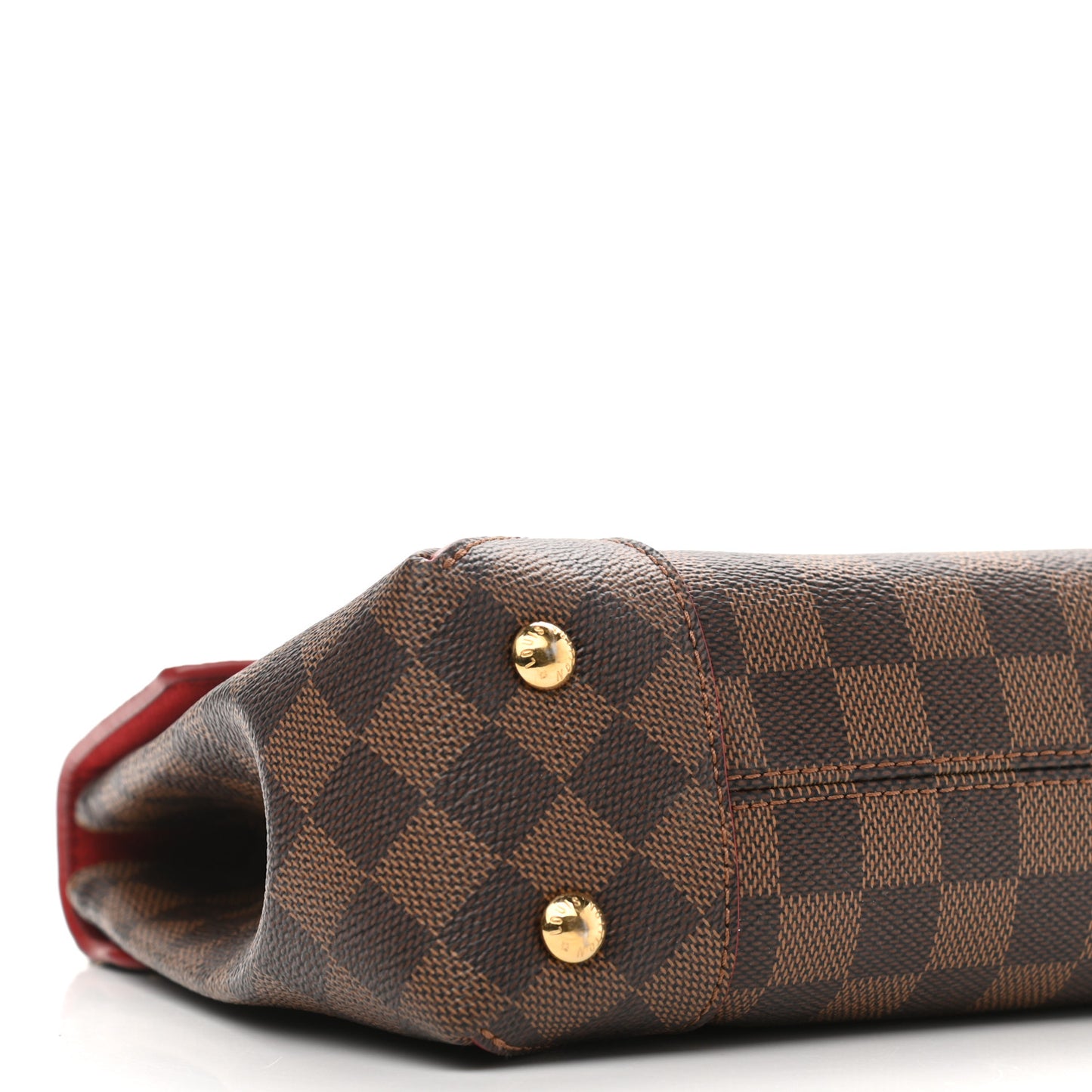 Damier Ebene Caissa Clutch Cherry
