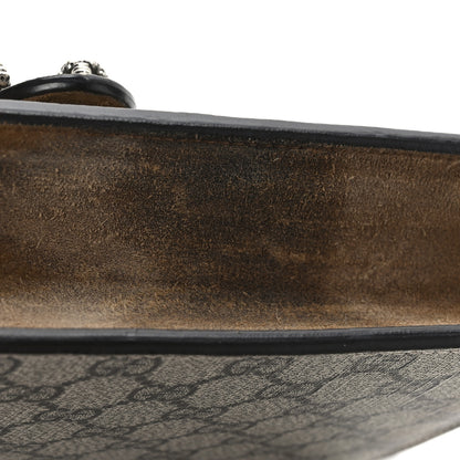 Gucci GG Supreme Monogram Suede Crystal Small Dionysus Shoulder Bag Beige Ebony Taupe 10 of 10