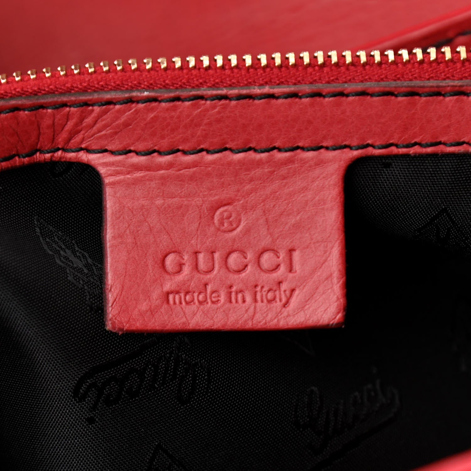 Gucci Dialux Large Queen Tote Red 6 of 13