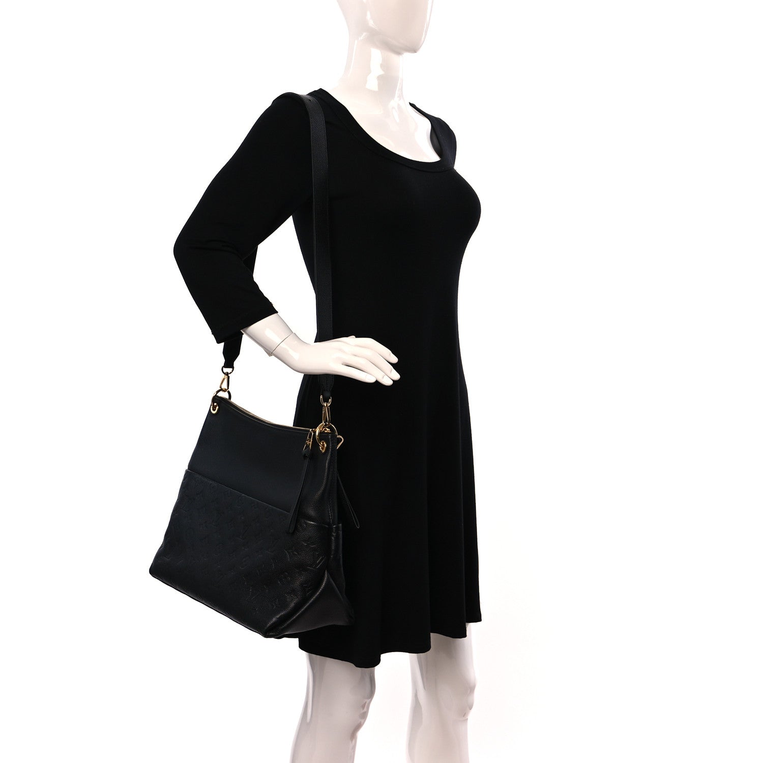 Louis Vuitton Empreinte Maida Hobo Black 2 of 8