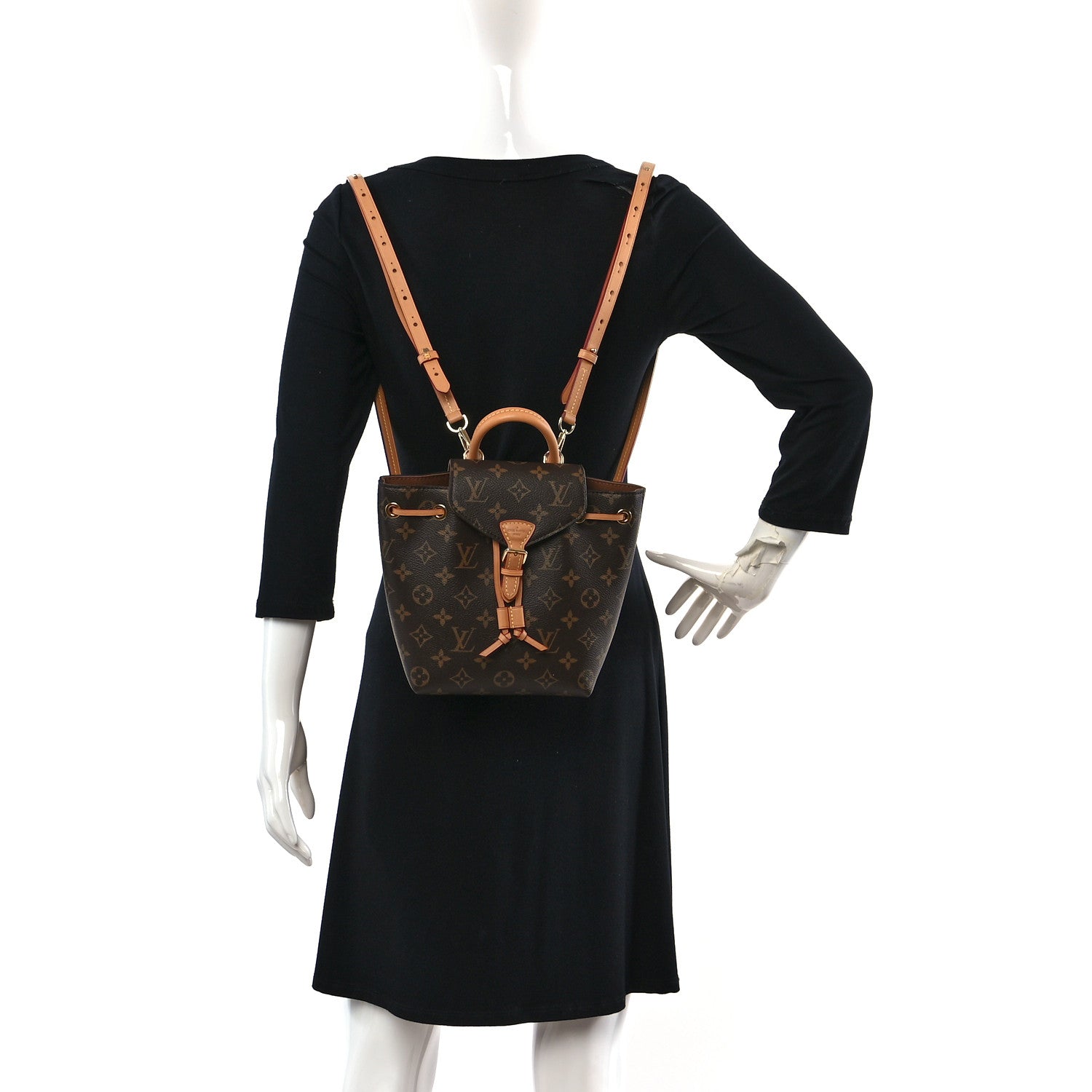 Louis Vuitton Monogram Montsouris BB Backpack Natural 2 of 8