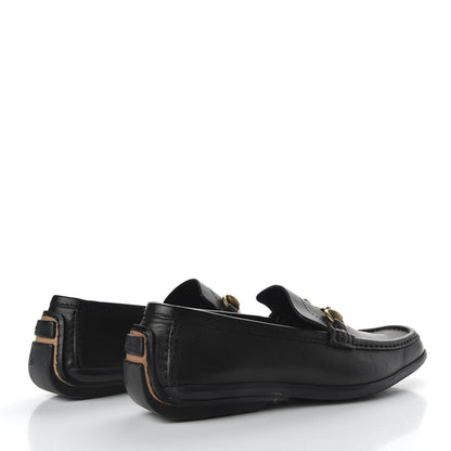 Gucci Calfskin Mens Horsebit Driver Loafers 8 Black 4 of 10
