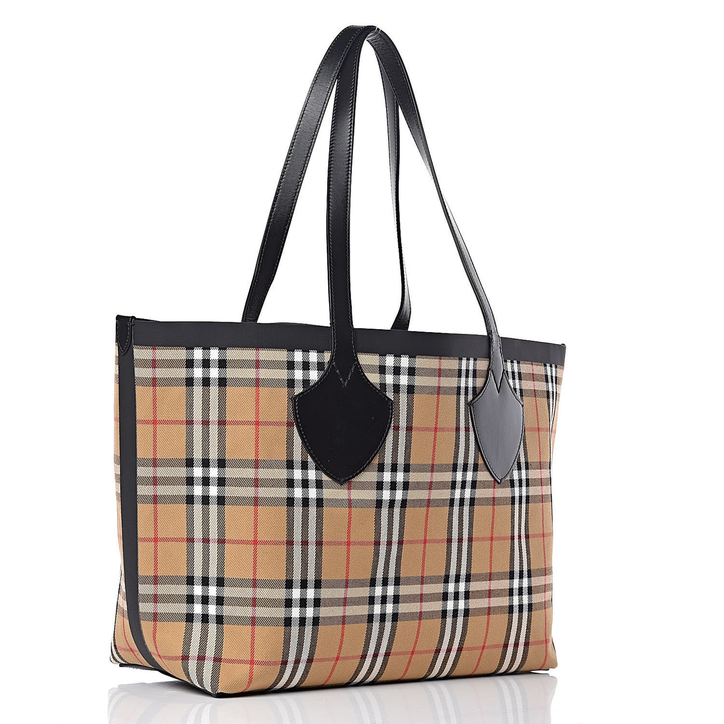 Vintage Check Medium The Giant Reversible Tote Antique Yellow Bright Red