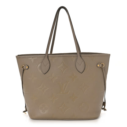 Louis Vuitton Empreinte Monogram Giant Neverfull MM Tourterelle 3 of 9