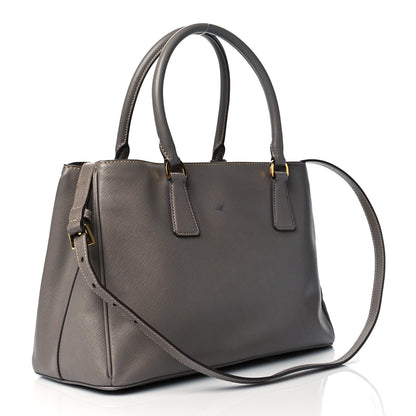 Prada Saffiano Medium Galleria Double Zip Tote Marmo 3 of 12