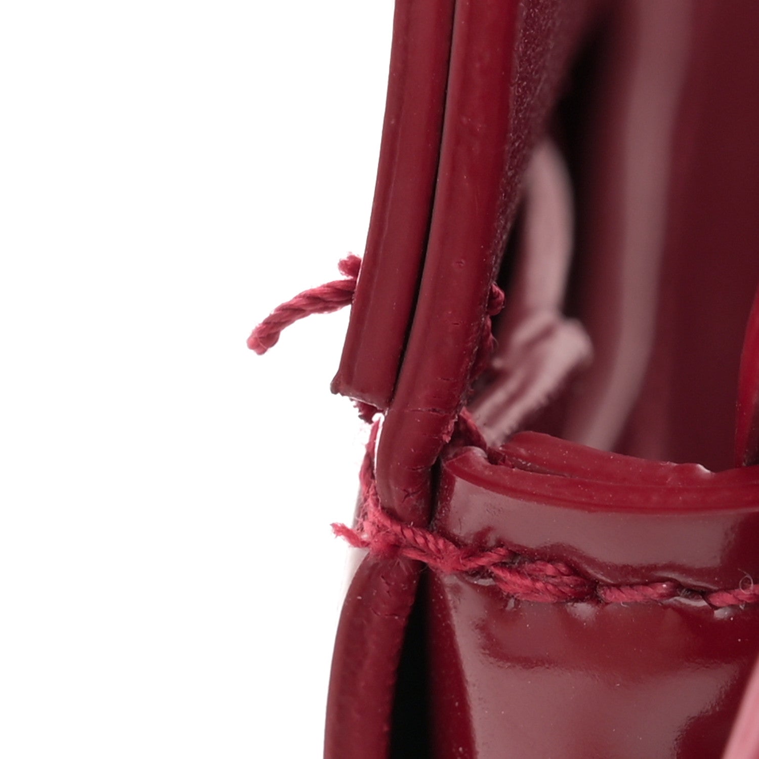 Bottega Veneta Patent Maxi Intrecciato Cassette Crossbody Bag Red 12 of 12