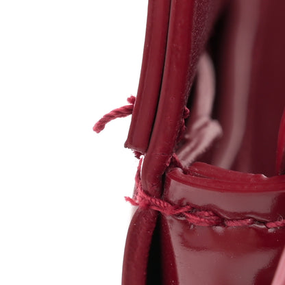 Bottega Veneta Patent Maxi Intrecciato Cassette Crossbody Bag Red 12 of 12