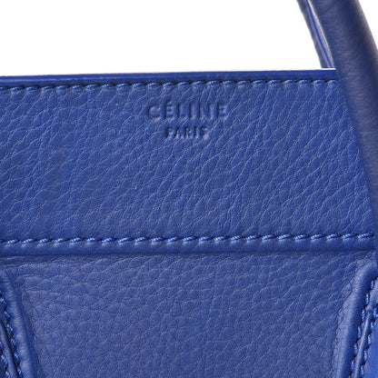 Celine Supple Calfskin Medium Phantom Luggage Royal Blue 6 of 13