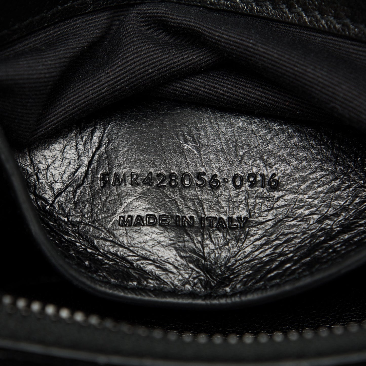 Sheepskin Matelasse Chevron Monogram Medium College Bag Black