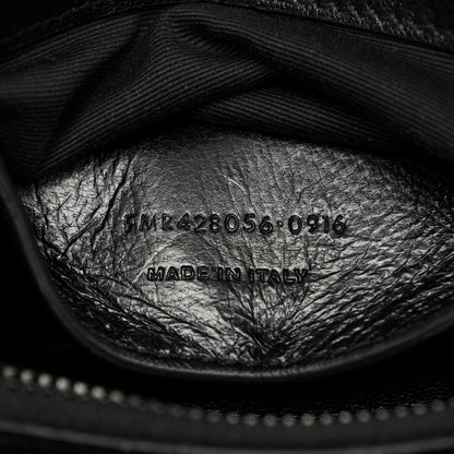 Saint Laurent Sheepskin Matelasse Chevron Monogram Medium College Bag Black 10 of 10