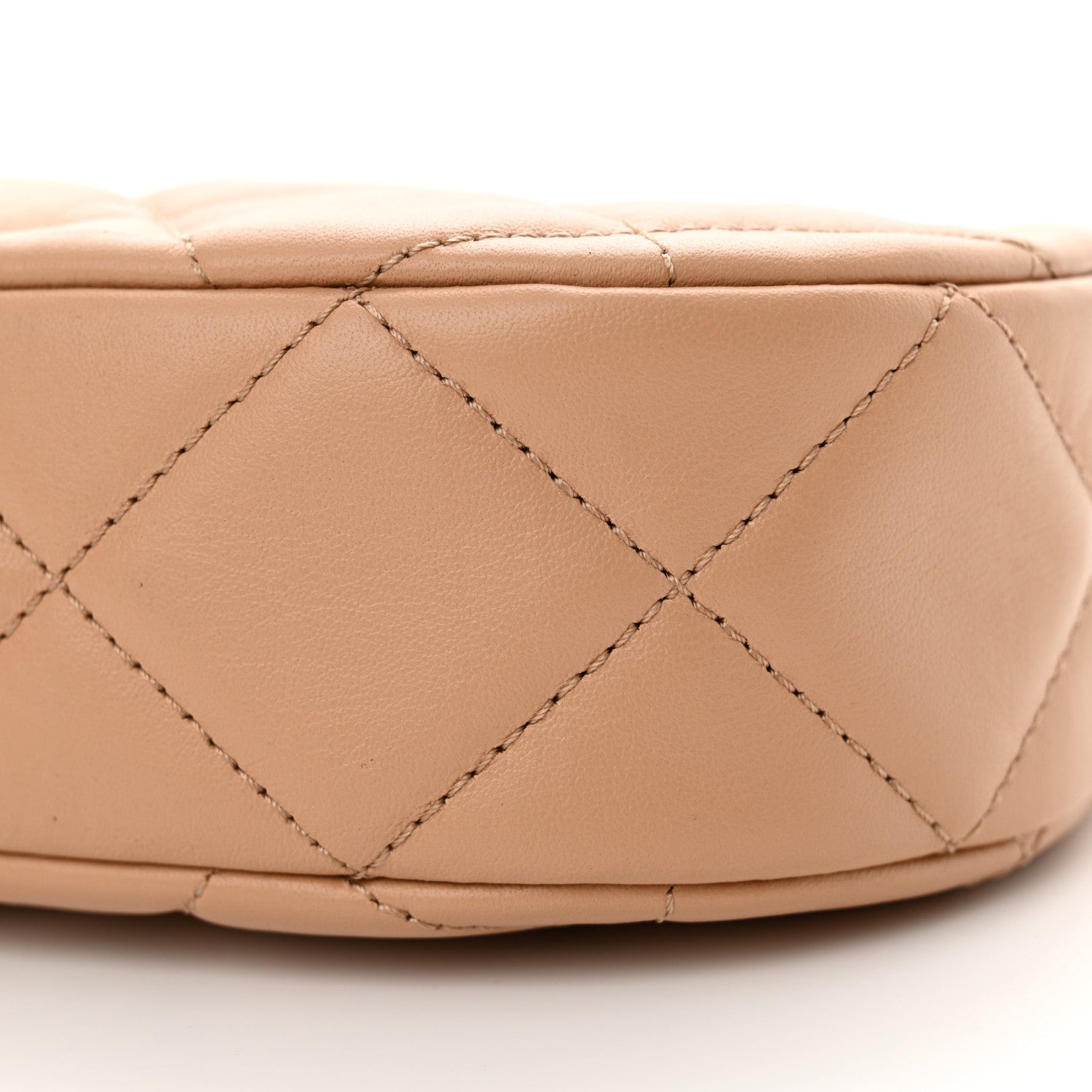 Chanel Crumpled Calfskin Quilted Braided CC Hobo Beige 10 of 12