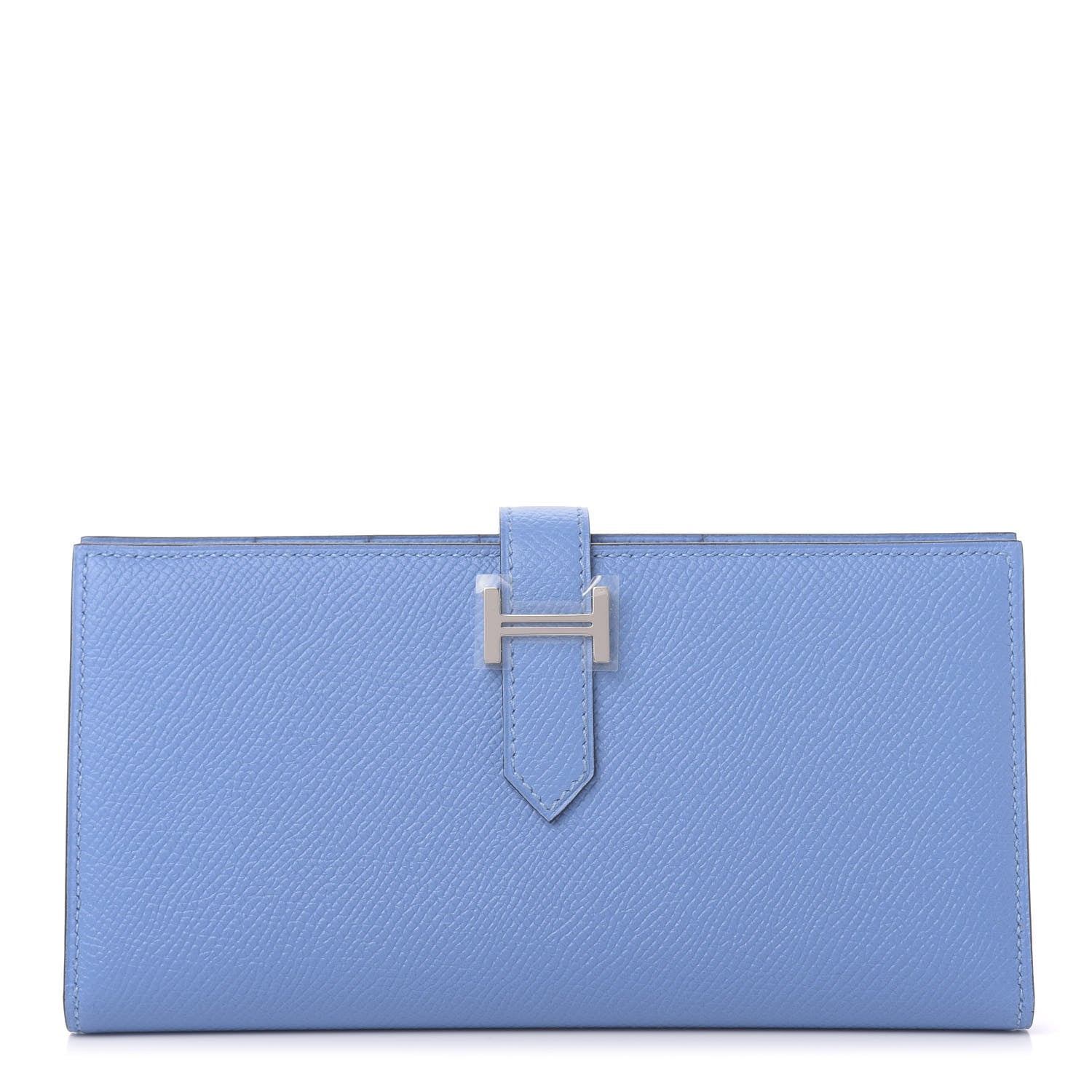Hermes Epsom Bearn Gusset Wallet Bleu Paradis 1 of 10